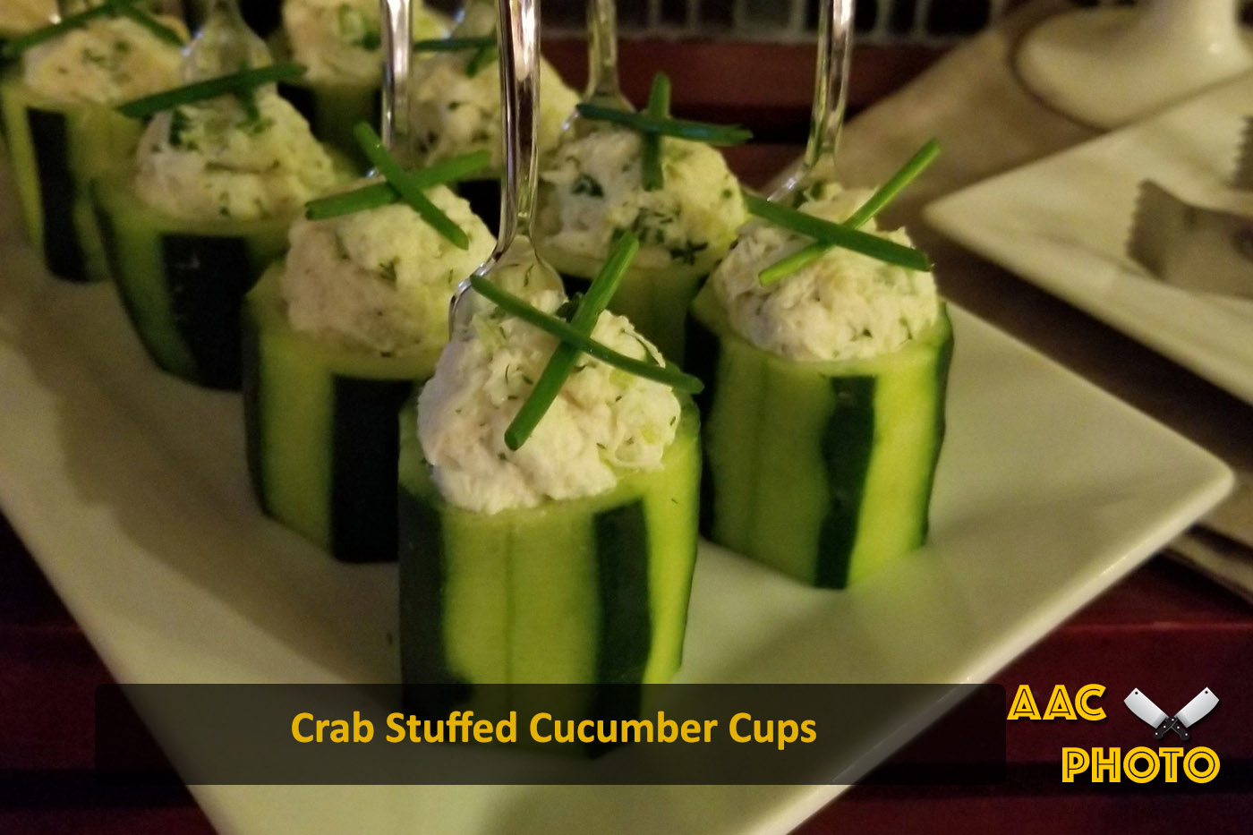 Crab Stuffed Cucumber Cups